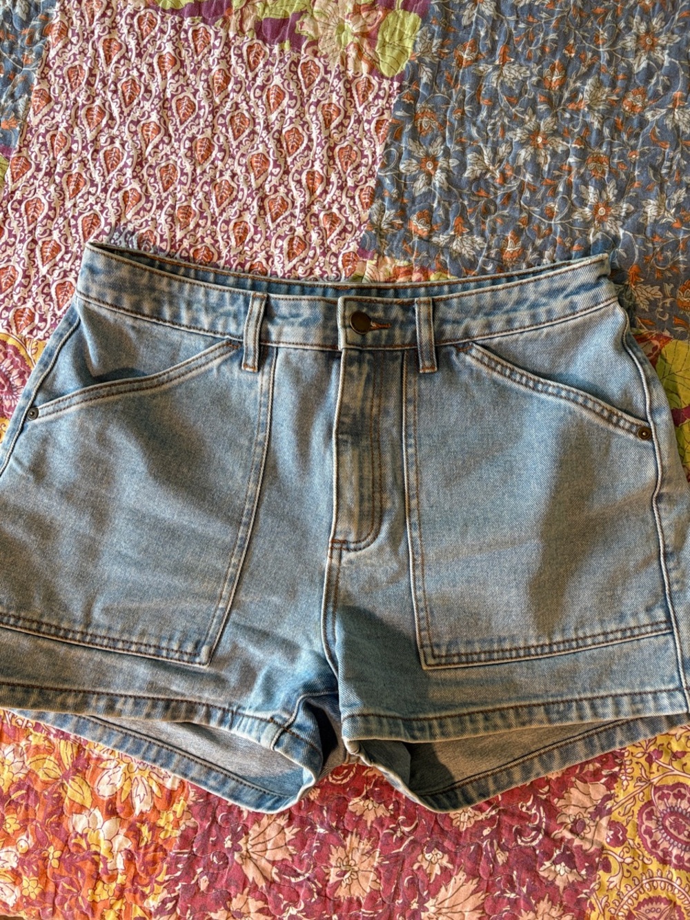 Billabong Light Blue Denim High-Rise Women’s Shorts